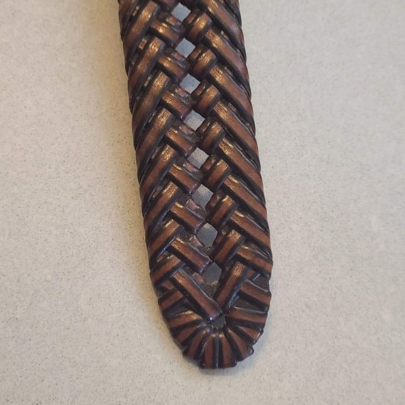 Women's Dockers Brown Woven Belt - Picture 5 of 7